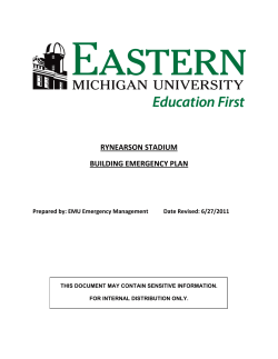 rynearson stadium building emergency plan