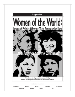 Latin America and the Caribbean - Center for Reproductive Rights
