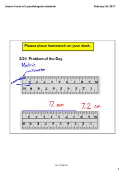 lesson 4 area of a parallelogram.notebook