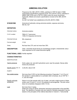 AMMONIA SOLUTION