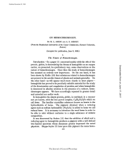 ON HEMOCHROMOGEN. - The Journal of General Physiology