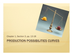 production possibilities curves