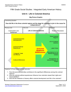 Fifth Grade Social Studies - Hannahville Indian School