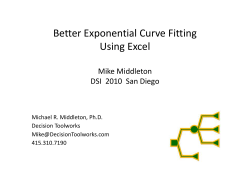 Better Exponential Curve Fitting Using Excel