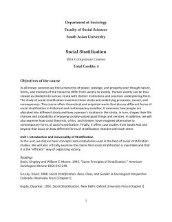 Social Stratification