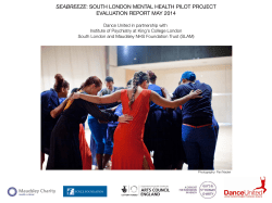 SEABREEZE: SOUTH LONDON MENTAL HEALTH PILOT