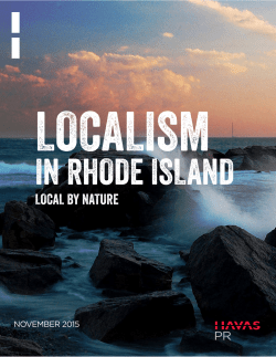 Rhode Island Localism Report