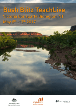 Bush Blitz TeachLive - Australian Science Teachers Association