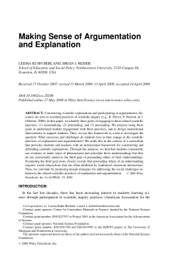 Making sense of argumentation and explanation