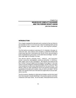 sources of conflict in europe and the former soviet union