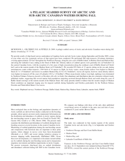 A PELAGIC SEABIRD SURVEY OF ARCTIC AND SUB