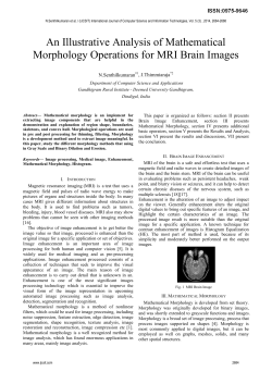 An Illustrative Analysis of Mathematical Morphology Operations for