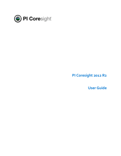 PI Coresight User Guide 2012 R2