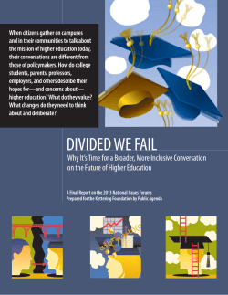 Divided We Fail - Kettering Foundation