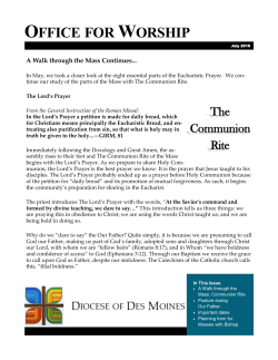 office for worship - Diocese of Des Moines