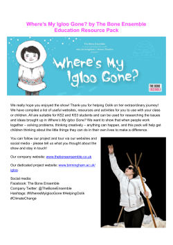 Education resource pack "Where`s My Igloo Gone" (PDF