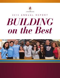 2015 Annual Report - Consortium for Graduate Study in Management