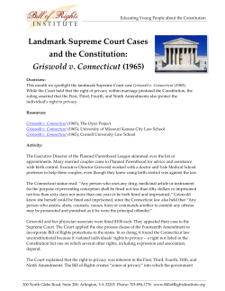 Griswold v. Connecticut (1965)