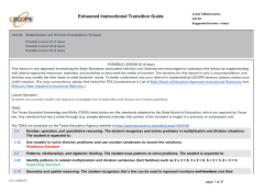 Enhanced Instructional Transition Guide