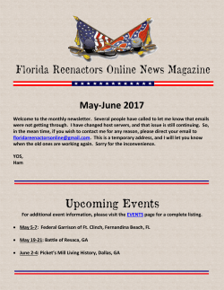 Current Issue - Florida Reenactors Online