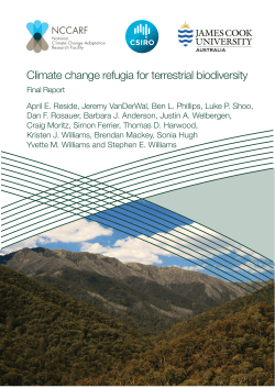 Climate change refugia for terrestrial biodiversity