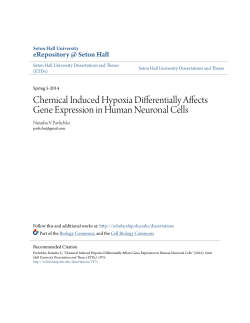 Chemical Induced Hypoxia Differentially Affects Gene Expression in