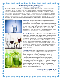 Summer 2016 - Bethesda Medical Associates