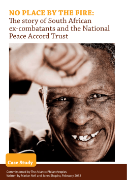 NO PLACE BY THE FIRE: The story of South African ex