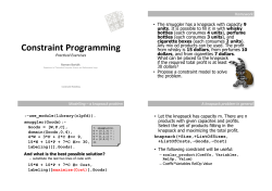 Constraint)Programming