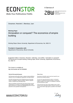 Annexation or conquest?