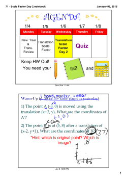 71 - Scale Factor Day 2.notebook