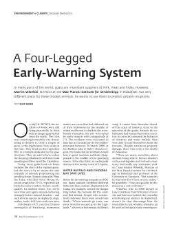 A Four-Legged Early-Warning System - Max-Planck