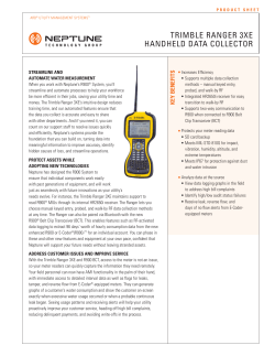 Trimble Ranger 3XE - Neptune Technology Group