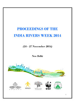 India Rivers Week Proceedings