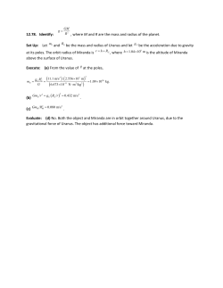 12.78. Identify: , where M and R are the mass and radius of the
