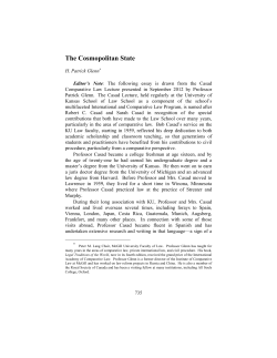 The Cosmopolitan State