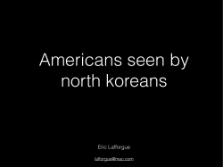 Americans seen by north koreans