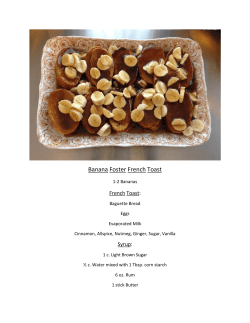 Banana Foster French Toast