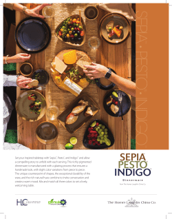 Sepia, Pesto, and Indigo