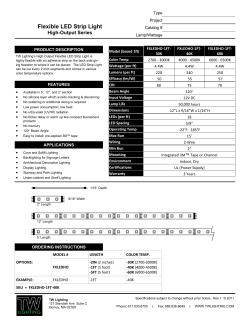 LED Strip Light Spec