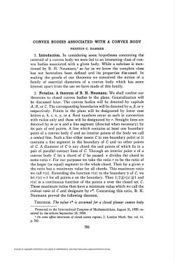 convex bodies associated with a convex body 781