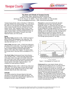 Soils and Climate of Yavapai County