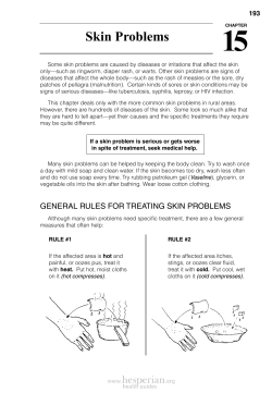 Skin Problems - iEmpowerment