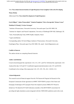 Pan-retinal characterisation of Light Responses from