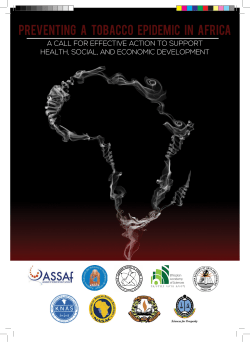 preventing a tobacco epidemic in africa