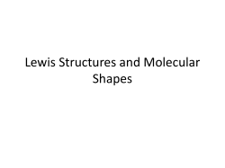 Lewis Structures and Molecular Shapes