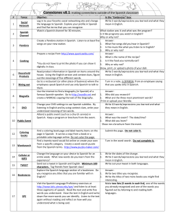Conexiones v8.1: making connections outside of the Spanish