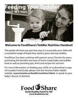 Feeding Your Toddler
