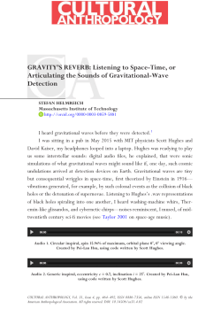 Gravity`s Reverb: Listening to Space-Time, or
