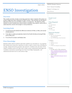 ENSO Investigation Lab